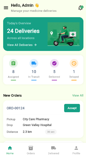 BQMed Delivery App
